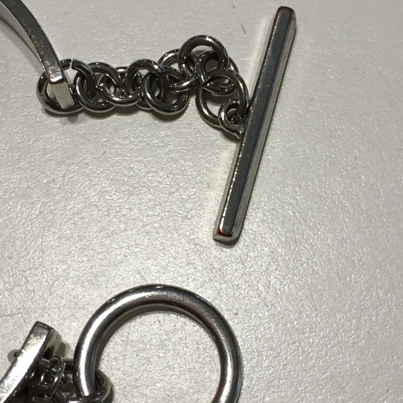 BCBG Live Laugh Love A Lot Silver Tone Bracelet - Picture 7 of 8